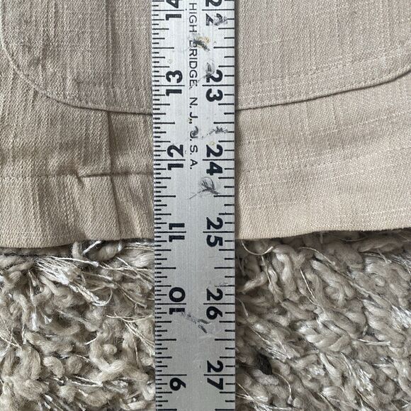 TILLEY Jacket Khaki High Neck Buttoned Traveler's Blazer Made In Canada Sz 20 - Picture 13 of 13